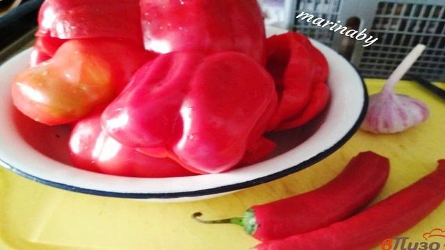Баклажаны в заливке из сладкого перца на зиму