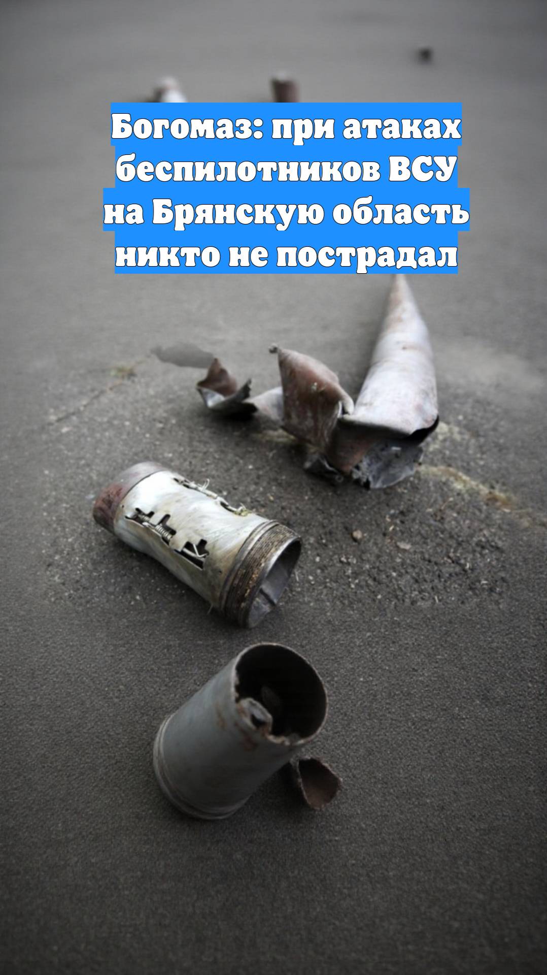 Богомаз: при атаках беспилотников ВСУ на Брянскую область никто не пострадал