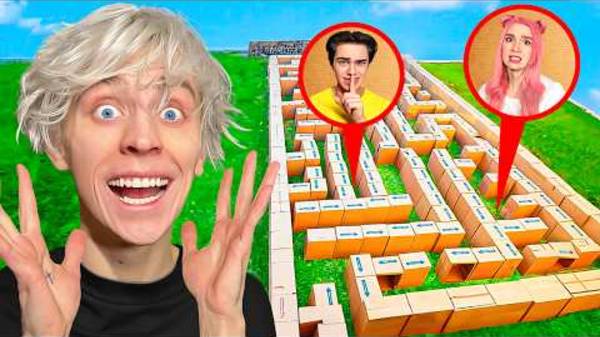 Влад А4 Построили Гигантский КАРТОННЫЙ ЛАБИРИНТ !