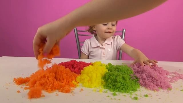 Лайк Настя (Like Nastya) - Делаем цветной искусственный снег. Опыты и Эксперименты для детей