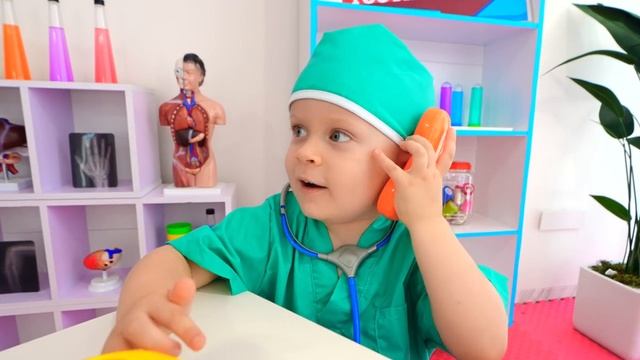 Диана и Рома - Оливер и Мама врачи Скорой Помощи
