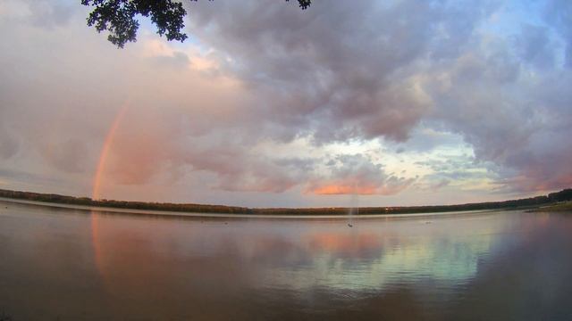 Даугавпилс Стропы 22.08.2024 Rainbow Over Lake Stropi  Daugavpils  Latvia