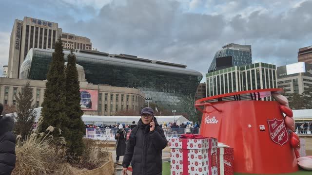 2129 ЮЖНАЯ КОРЕЯ\ПРОГУЛКА ПО СЕУЛУ\ПОПАЛА на МИТИНГ\ОТСТАВКА ПРЕЗИДЕНТА (снято зимой) влог