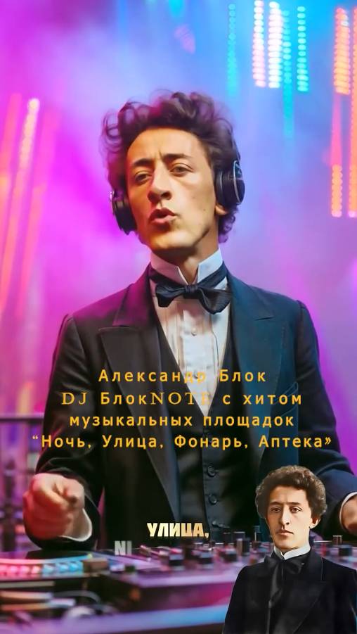 Александр Блок Dj Блокnote с хитом музыкальных площадок “Ночь, Улица, Фонарь, Аптека» #блок