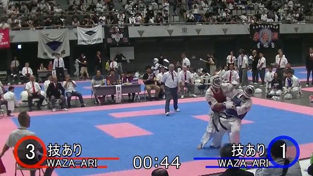 2019全日本硬式空手+75kg２回戦#3 Чемпионат Японии по Косики кар?