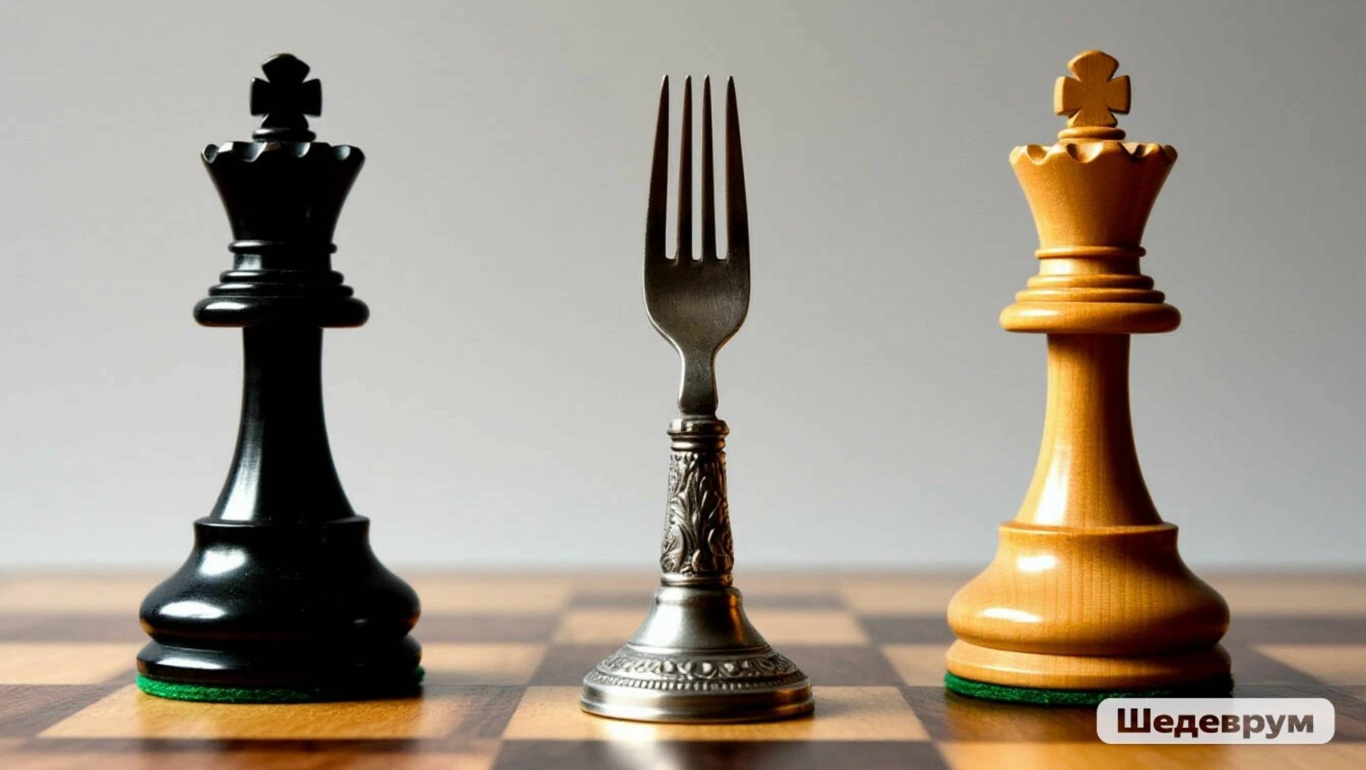 Шахматы на lichess.org. Защита Каро-Канн. Не заметил вилку на короля и ферзя.