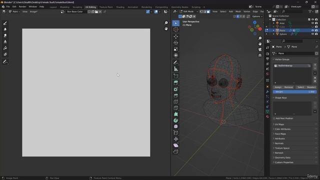 213- UV unwrapping. Baking Normal map. Texture painting