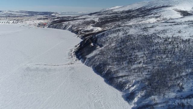 Магадан март 2018г  полет по бухте Нагаева от мыса Каменный Венц DJI 0017