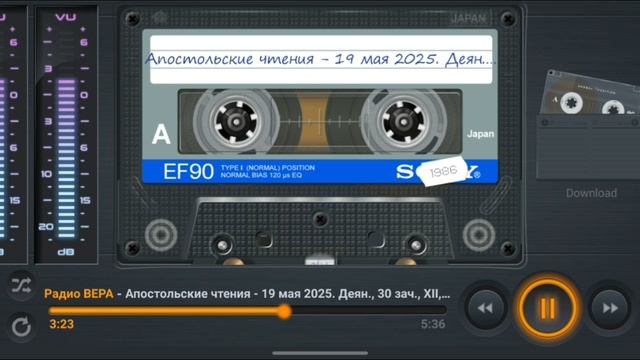 Радио Вера Апостольские чтения 19 Мая 2025 по РХ