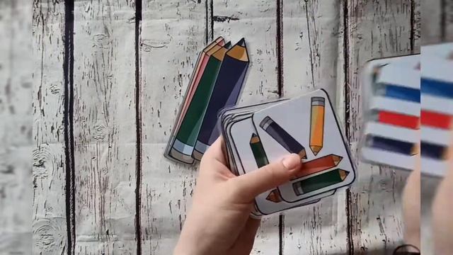 Ламинированая игра "КАРАНДАШИ"