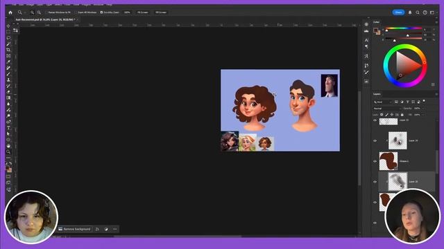 Как нарисовать казуальные волосы | TUTORIAL