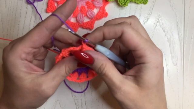 Круглый Мотив Крючком с Пышными Столбиками | Простой и