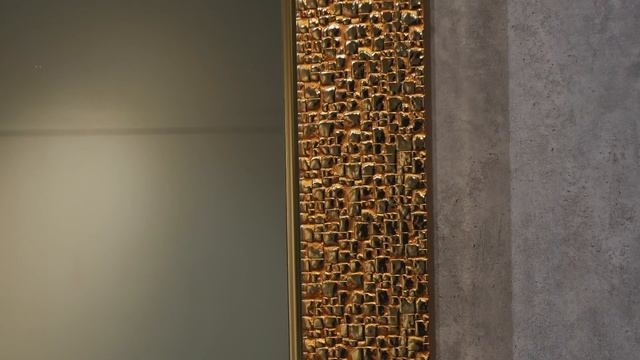 Зеркало Silver mirrors Шагрень золото 600х1200 ФР-00002459