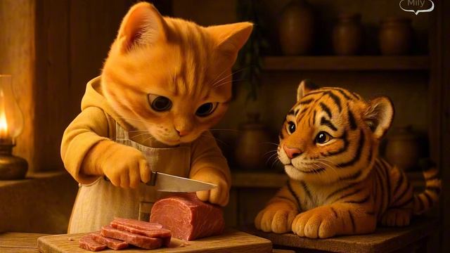 This Cat And Tiger Cub Are Having An Amazing Time Together