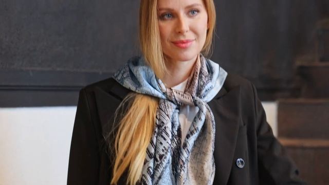 Платок шелковый (атлас),10172-11, 89x89 см #platki #fashion #scarf#art