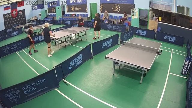 Смешанный парный турнир Кубок Ветеранов СССР стол №15