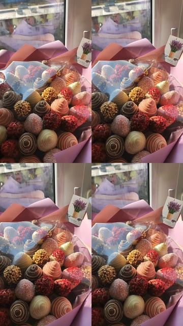 букет из клубники в шоколаде