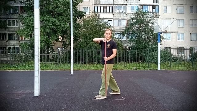 Фехтование шестом Le Baton Federal. $8 - Удар Круазе Ба