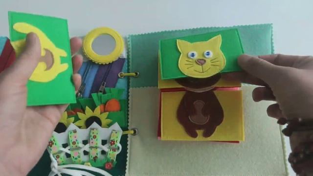 Мягкая развивающая книжка из фетра. Подарок на Новый г