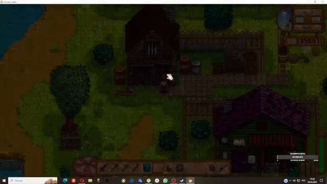 Stardew Valley: Снег на деревянной скамье. TANKO GENERALO