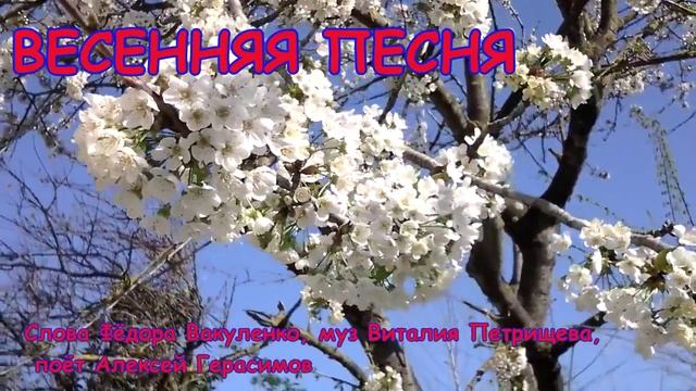 ВЕСЕННЯЯ ПЕСНЯ слова Фёдора Вакуленко, муз Виталия Петрищева, поёт Алексей Герасимов