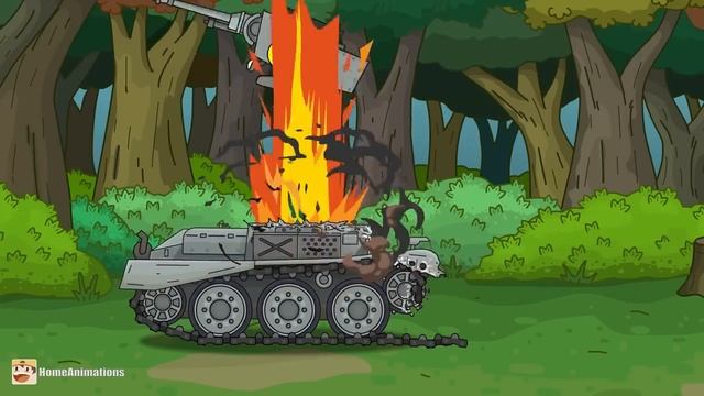 HomeAnimations – Мультики про танки  Враг не пройдет - Мультики про танки