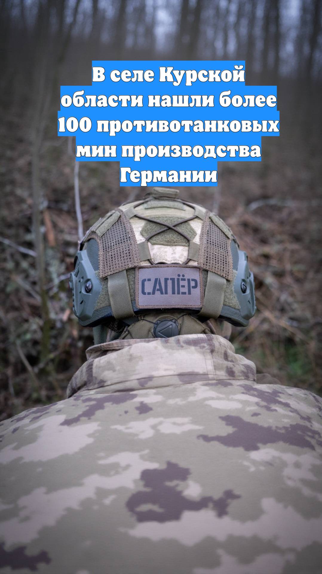 В селе Курской области нашли более 100 противотанковых мин производства Германии