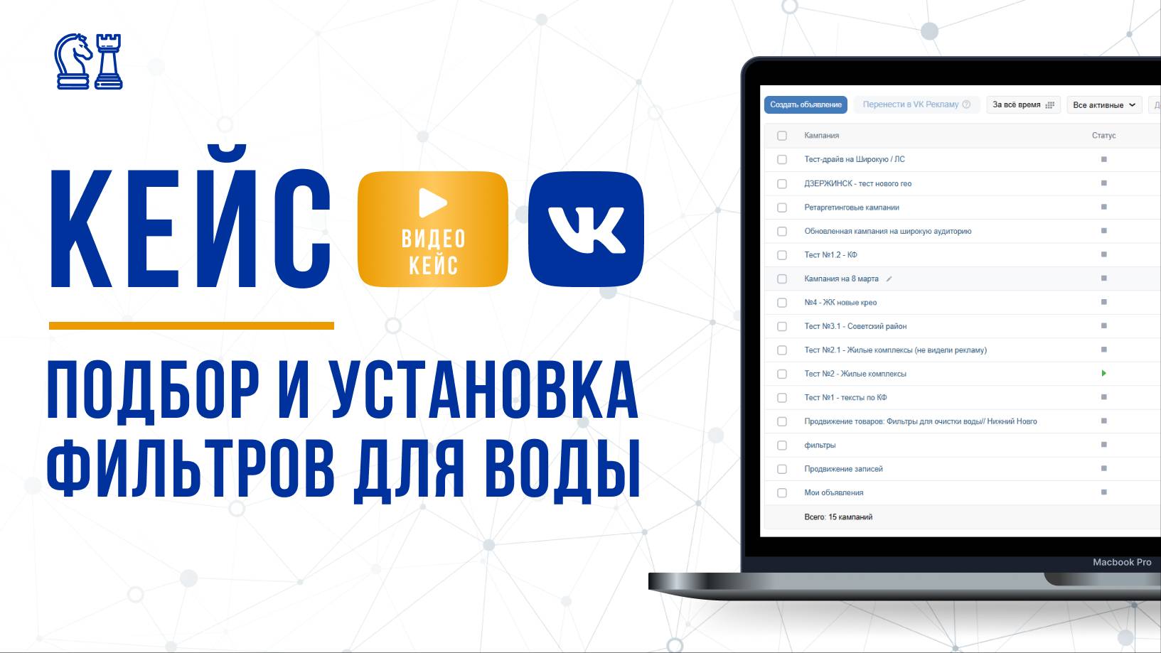 Кейс | Установка и обслуживание фильтров для воды | Таргет Вконтакте