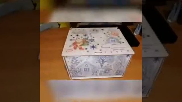 Новогодний ящик для подарков