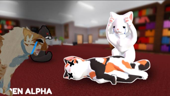 Играю в плавящих котов!Кто кого убьёт?Черный убил Пестрого!Голосование за убийство!