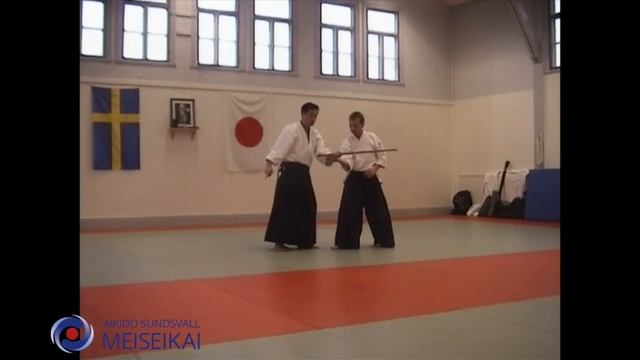 29 Aikido Ken No Tebiki Gyaku Hanmi Ikkyo Ura Shishiya Sensei Sandviken 2003