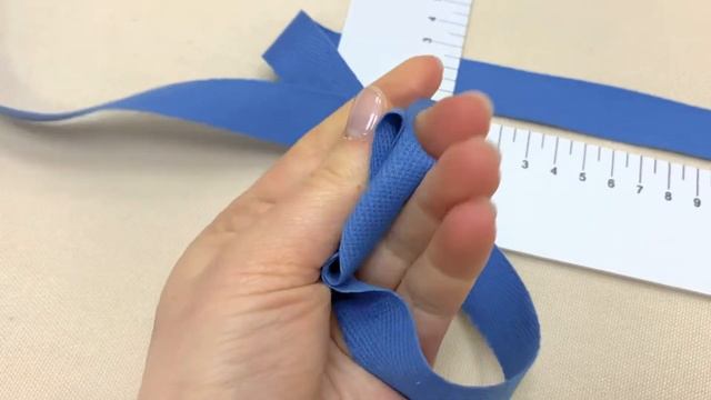 Лента киперная цв.темно-голубой, ш.22мм, хлопок-100% Артик