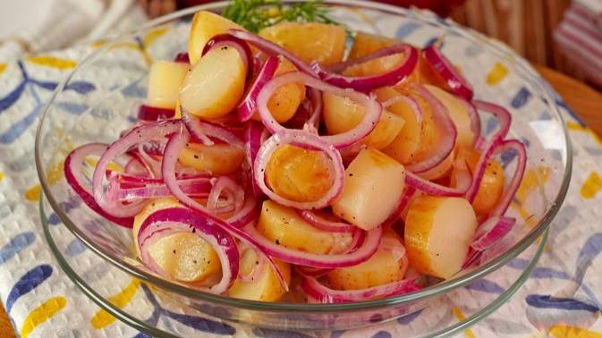 Минимум продуктов – максимум вкуса. САЛАТ ИЗ МОЛОДОГО КАРТОФЕЛЯ