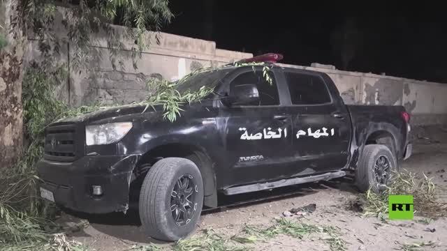 آثار انفجار قرب مخفر في محافظة دير الزور أودى بحياة 3 من عناصر الأمن