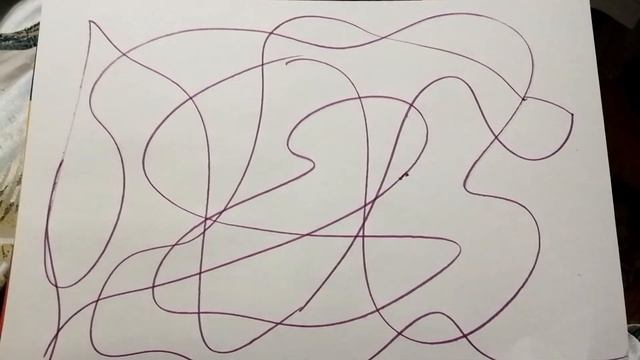 Из каракуль фантазийные рисунки.