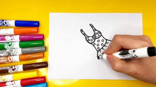 Рисуем и раскрашиваем купальник |  畫泳衣