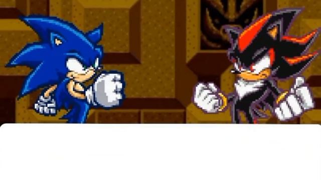 Шедоу и Соник в лабиринте занимаются.... | Sprite animation Sonic the hedgehog