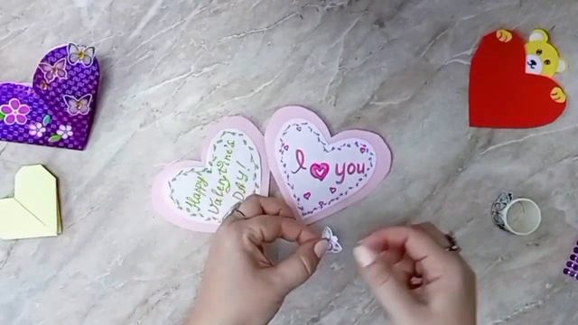 3 Craft Ideas for Valentine's Day, DIY, Валентинки своими руками из бум?