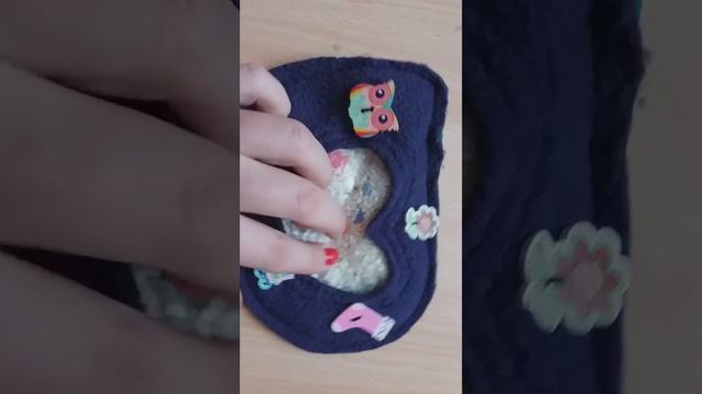 солнышко из фетра и искалочка для деток от 6мес.
