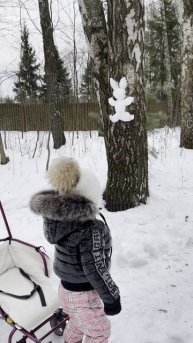 Снежный зайчик #2года9месяцеа