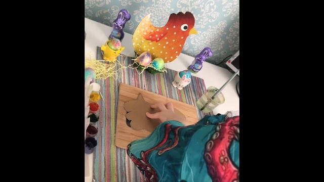 Изготовление пасхальной курицы
