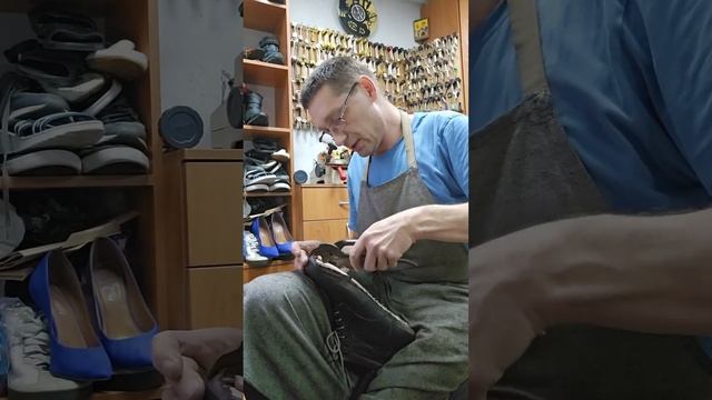 Замена подошвы, перетяжка. @александрремонтобувибарн?