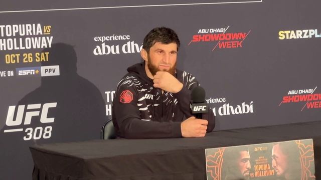 Анкалаев после боя: готов драться с Перейрой за чемпио