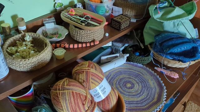 Вязальный дневник 🩵 вязала плед 🧵 новые моточки 🫐 е