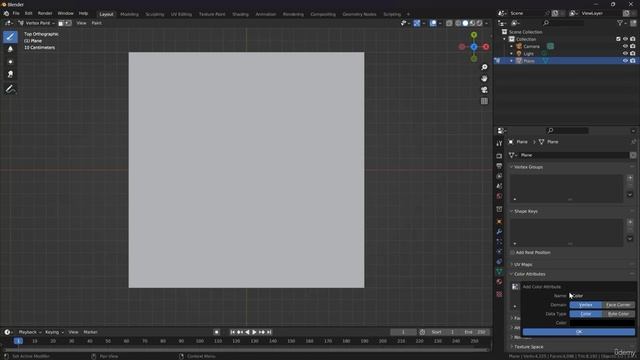 50- Color Attributes. Vertex Painting