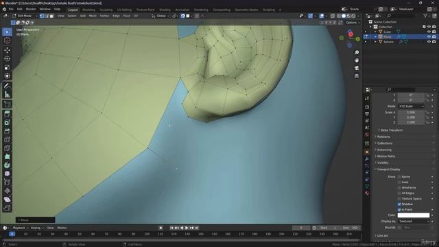 211- Retopology demo 2. Ear retopology. Finish