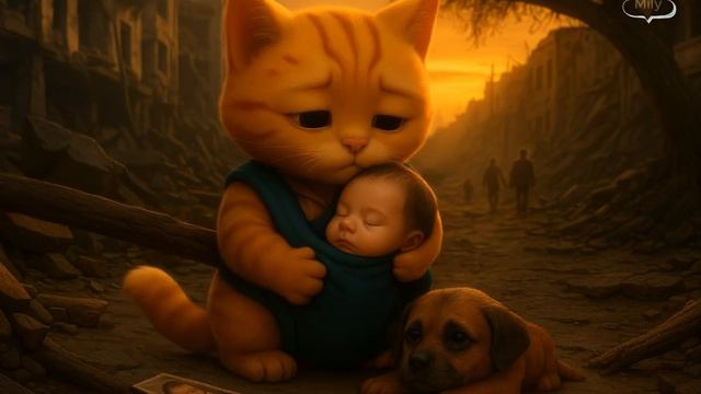 The Cat and the Baby in the Earthquake