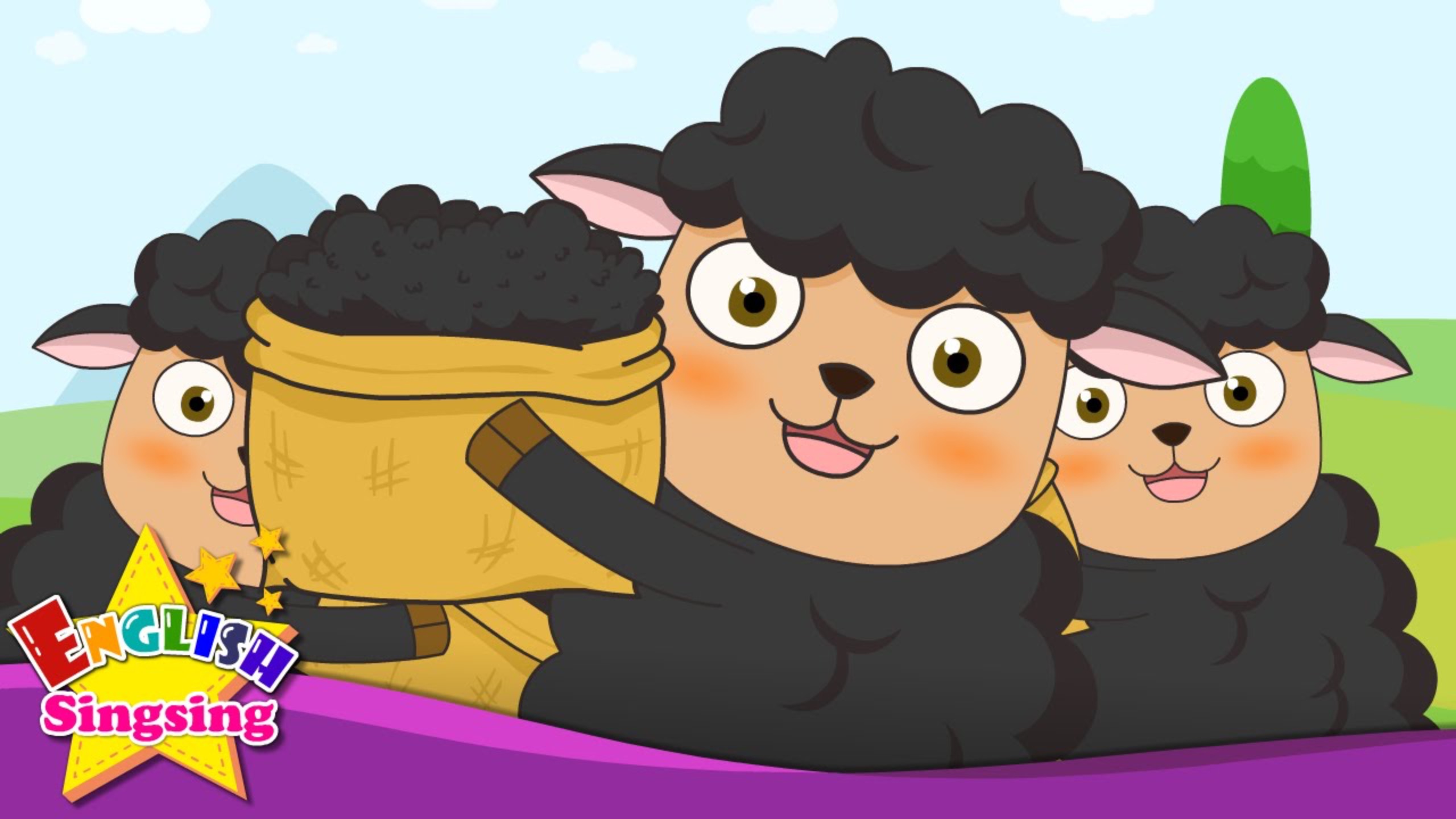 АНГЛИЙСКИЙ ЯЗЫК ДЛЯ ДЕТЕЙ | Baa Baa Black Sheep - Nursery Rhymes - English Song For Kids