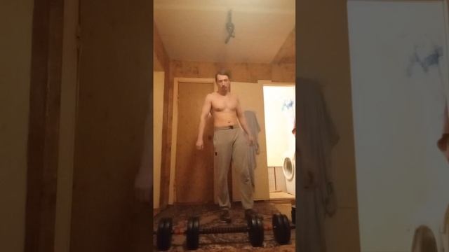 Жим штанги стоя