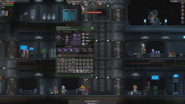 Прохождение Starbound Серия 13 "Много статуй на корабле"